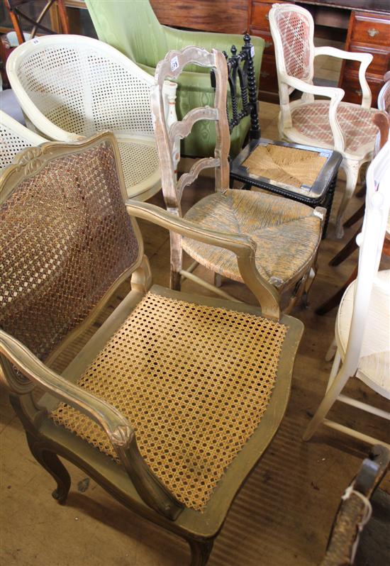 4 various chairs